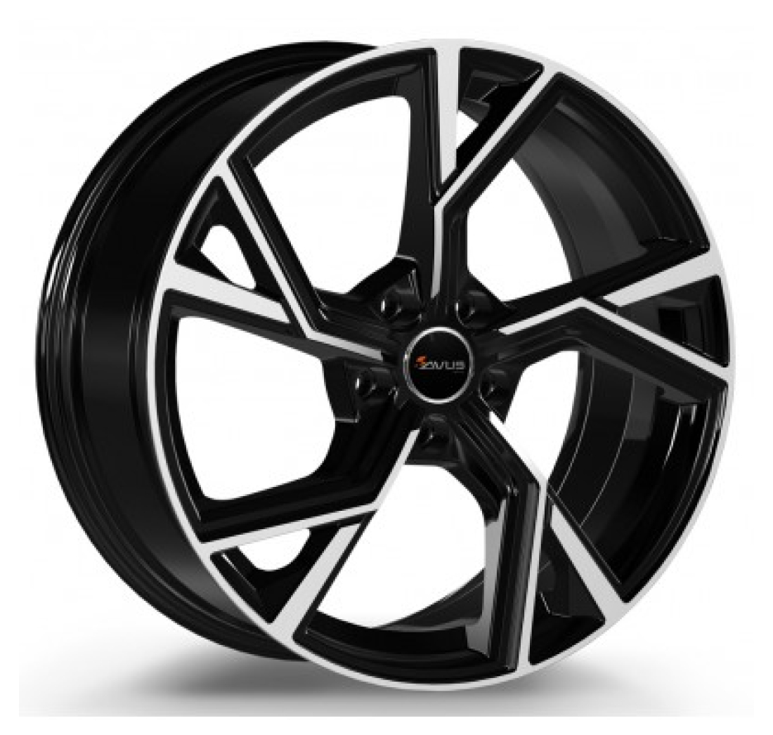 AF20 9x 20 +33 5x112 AVUS 66,6 BLACK POLISHED